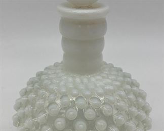Vintage Fenton opalescent hobnail cologne bottle