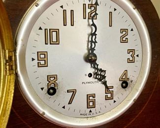Vintage Plymouth mantel clock