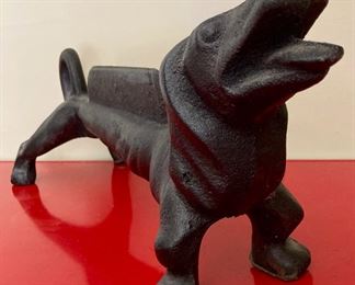 Cast Iron Dachshund bood scraper