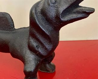 Cast Iron Dachshund bood scraper