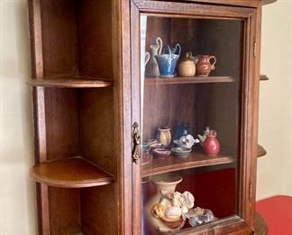 Vintage Wooden wall display case