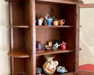 Vintage Wooden wall display case