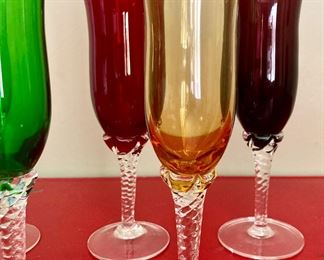 Vintage Crystalex Bohemia crystal (set of 5)