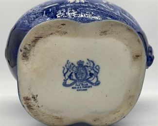 Vintage blue and white Romantic Flo Blue, Staffordshire, England