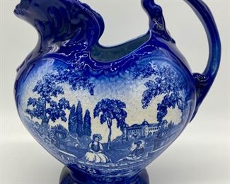 Vintage blue and white Romantic Flo Blue, Staffordshire, England