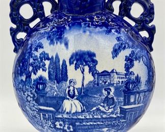 Vintage blue and white Romantic Flo Blue, Staffordshire, England