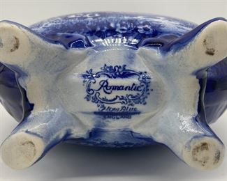 Vintage blue and white Romantic Flo Blue, Staffordshire, England