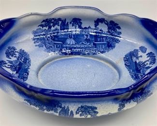 Vintage blue and white Romantic Flo Blue, Staffordshire, England