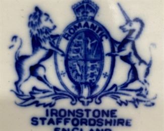 Vintage blue and white Romantic Flo Blue, Staffordshire, England