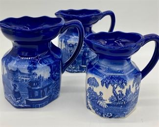 Vintage blue and white Romantic Flo Blue, Staffordshire, England