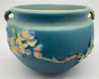 Vintage Roseville #300 Blue Apple Blossom