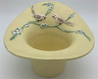 Vintage Hull #S4 yellow pastel planter