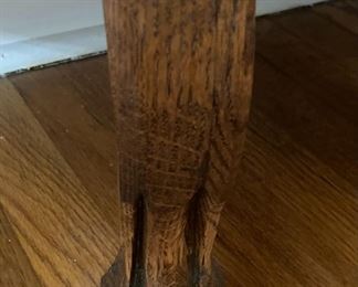 Antique clawfoot display cabinet