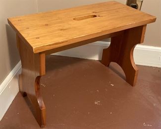 Vintage wooden step stool