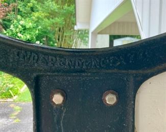 Antique cast iron large dinner bell