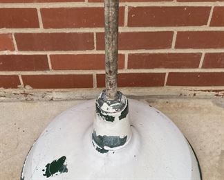 Antique large industrial light fixture