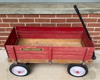 Vintage Radio Flyer Town and Country wood wagon