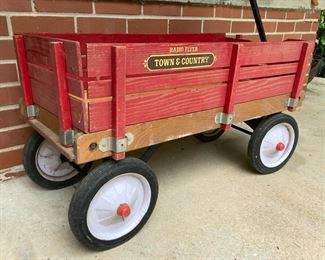 Vintage Radio Flyer Town and Country wood wagon