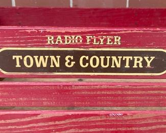 Vintage Radio Flyer Town and Country wood wagon