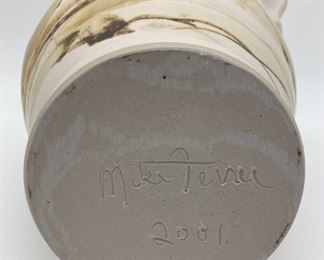 Mike Ferree 2001 floral pitcher