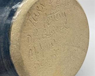 1986 Turn and Burn Pottery DB Gardner M Yow hummingbird jar