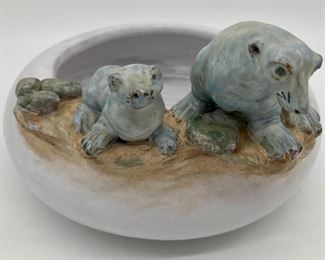 1990 Holly Hill Pottery Laurel Lei original