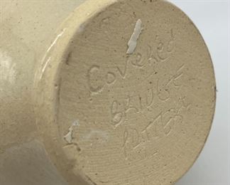 Covered Bridge Pottery dogwood candle vase