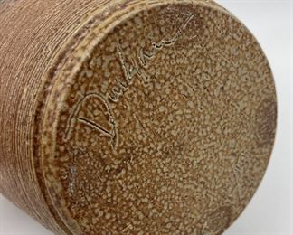 1987 signed pottery vase