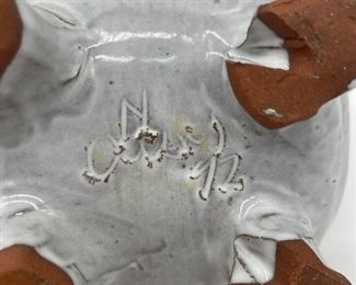 1992 N Owens pottery piggy