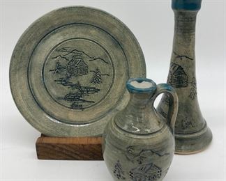 Lick Creek pottery miniatures, Vivian Warner