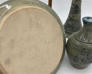 Lick Creek pottery miniatures, Vivian Warner