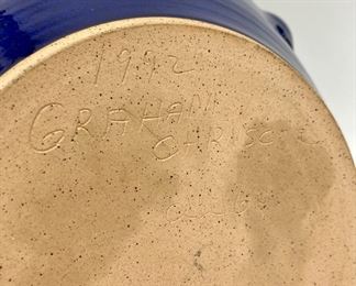 1992 Graham Chriscoe bamboo handled basket