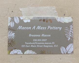 2021 Macon a Mess Pottery serving plate