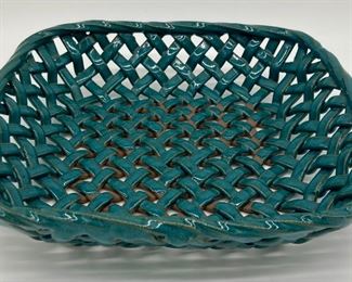 1999 Earth Spirit pottery woven basket