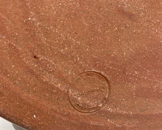 Owens Pottery "Original" hummingbird ruffle rim pie plate