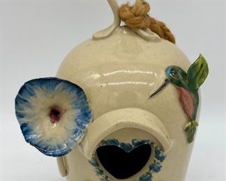 Piney Woods pottery bird house