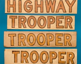 Vintage auto stickers and decals