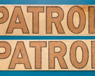Vintage auto stickers and decals