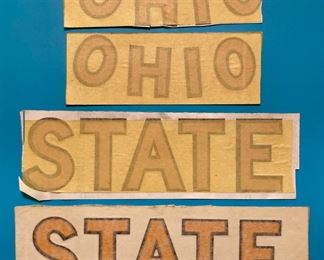 Vintage auto stickers and decals