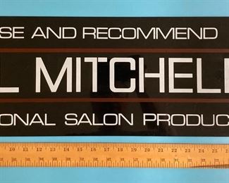 Vintage Paul Mitchell plastic salon sign