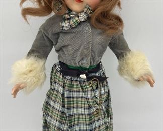 Vintage Ideal F91 1949-1953 Toni doll with original bra and underwear