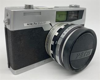 Vintage Petri 7S film camera with lens