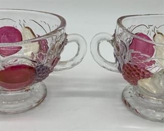 Vintage Westmoreland "Della Robbin" sugar and creamer set
