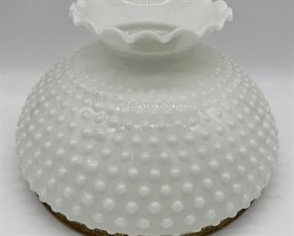Vintage 10" hobnail glass lamp shade