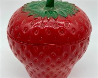 Vintage Hazel Atlas Strawberry Jam jar
