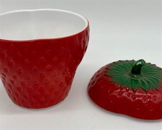 Vintage Hazel Atlas Strawberry Jam jar