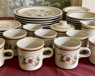 Vintage Mikasa Stoneware Nita hand-crafted collection "Morning Dew"