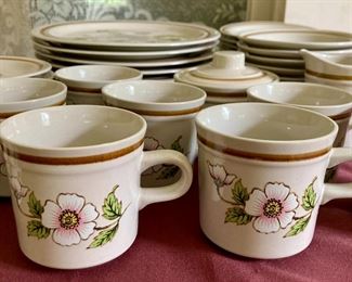 Vintage Mikasa Stoneware Nita hand-crafted collection "Morning Dew"