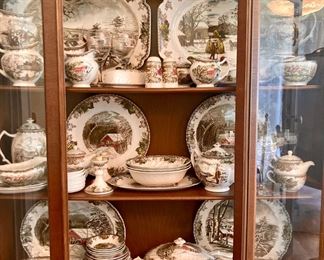 Vintage Johnson Brothers china "The Friendly Village" set