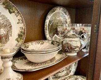 Vintage Johnson Brothers china "The Friendly Village" set